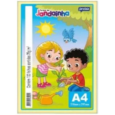 Imagem de Jandainha azul 75g a4 c 100 fls jandaia, 3