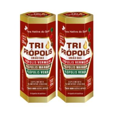 Imagem de 2 Extrato de Propolis Verde + Propolis Marrom + Propolis Vermelho 20ml