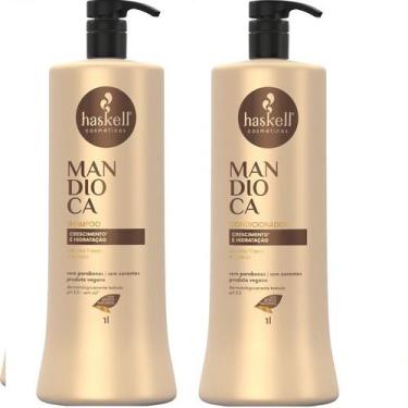 Imagem de Kit Haskell Mandioca Shampoo 1 Litro + 1 Condicionador 1 Litro