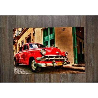 Imagem de Jogo Americano, Carro Antigo na estrada - Deluzz