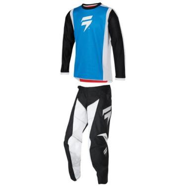 Imagem de Conjunto shift infantil whit3 race preto/branco, 14 ANOS