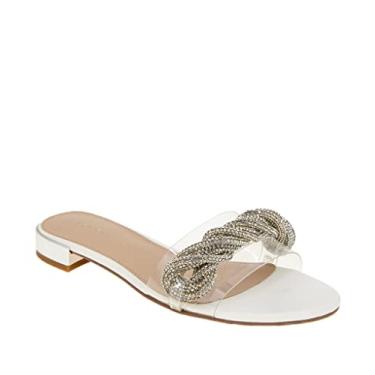 Imagem de BCBGeneration Sapatilha feminina Darli, Branco/transparente, 36