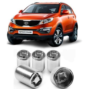 Imagem de Kit Parafuso Porca Antifurto 6CRA Roda Kia Sportage Todos Modelos - RO