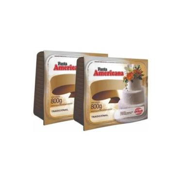 Imagem de Kit pasta americana tradicional 800g com 2 unidades - arcolor