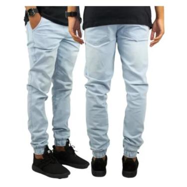 Imagem de Calça Jogger Jeans Masculina Skinny Camuflada Com Elastico - GBGSPORTS