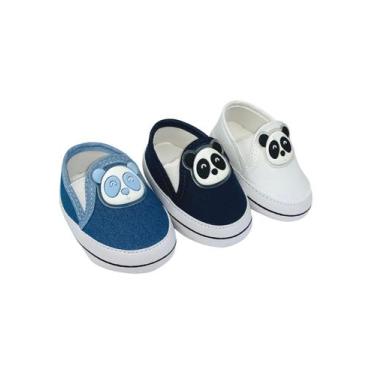 Imagem de Kit Com 3 Pares Sapatinho De Bebê Sapato De Bebê Direto Da Fabrica T51