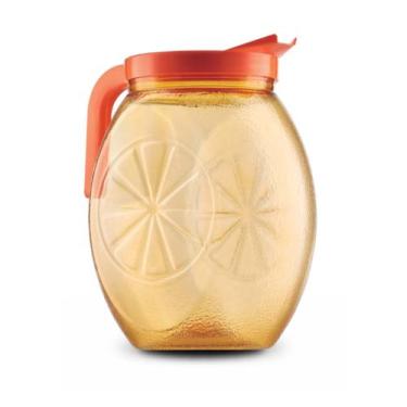 Imagem de Jarra Plástica 2650ml Verde Resistente Água Suco Laranja com Bico e Al