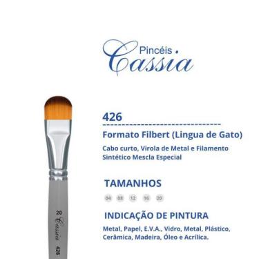 Imagem de Pincel cassia 426 artesanato chato - Pincéis Cassia, 12