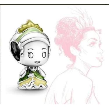 Imagem de Berloque Pingente Charm  Princesas Prata Fina 925 de lei para Pulseira