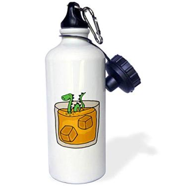 Imagem de 3dRose Garrafa de água esportiva de vidro Monster in Scotch Whiskey Funny Loch ness, 600 ml, multicolorida
