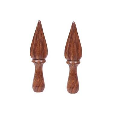 Imagem de Espremedor de frutas cítricas de madeira, espremedor de limão, espremedor de frutas cítricas, portátil, de madeira de faia, fácil de segurar, ferramenta de suco de cozinha, extrator manual de suco de