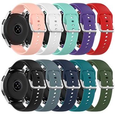 Imagem de Pulseira para Galaxy Watch de 46 mm, pulseira esportiva de substituição de silicone macio para Samsung Galaxy Watch 3 de 45 mm/Galaxy Watch de 46 mm/Gear S3 Frontier/Gear S3 Classic Smart Watch