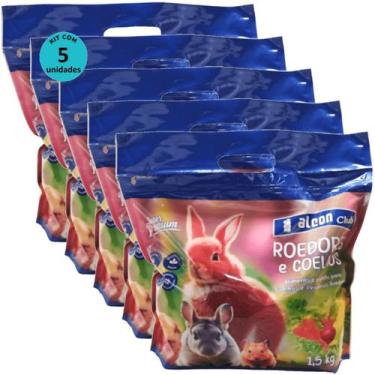 Imagem de Alcon Club Roedores e Coelhos 1,5Kg Super Premium Kit Com 5