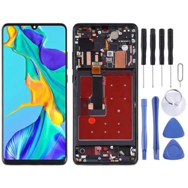 Imagem de Hongyan Reparo da tela Tela Original OLED LCD para Huawei P30 Pro Digitizer Montagem completa com quadro substituição da tela