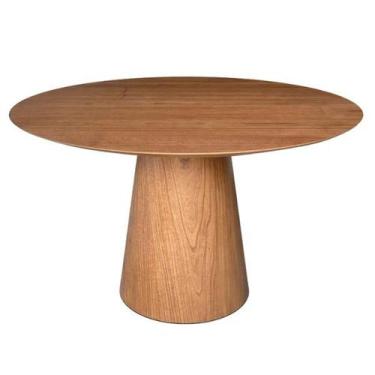 Imagem de Mesa de Jantar Cone 150 cm Base Madeira Freijó Tampo Freijó - Personal