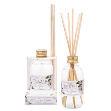 Imagem de Aromatizador de Ambiente Chá Branco 165 ml Difusor com 5 Varetas, Salutar