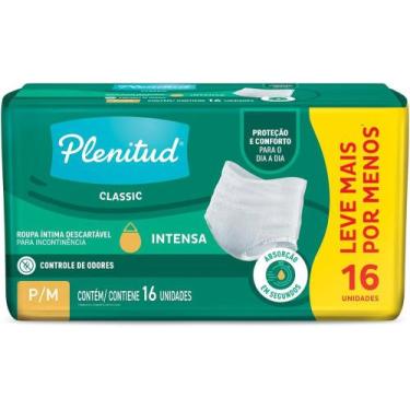 Imagem de FRALDA GERIATRICA PLENITUD CLASSIC P/M 16un