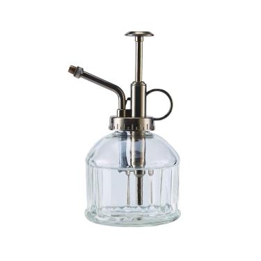 Imagem de Ebristar Frasco spray de vidro para plantas mister, pulverizador de água vintage de 16,5 cm de altura, frasco de água suculenta com bomba superior, regador de vidro pequeno para plantas internas e