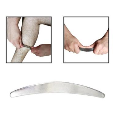 Imagem de Meia Lua Liberação Miofascial Inox Acabamento Lixa - PHYSIO TOP, MEIA 