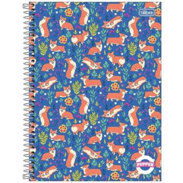 Imagem de Caderno universitário 1 matéria 80 folhas PEPPER Feminino Tilibra, Rap