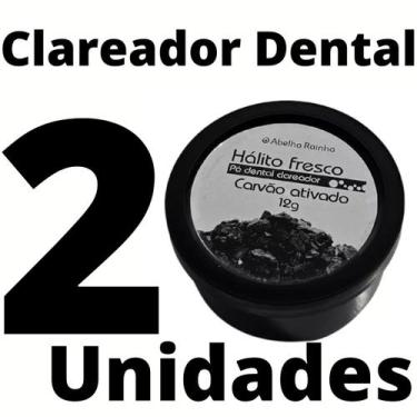Imagem de 2 Pó Dental Carvão Ativado Hálito Fresco 12g - Abelha Rainha