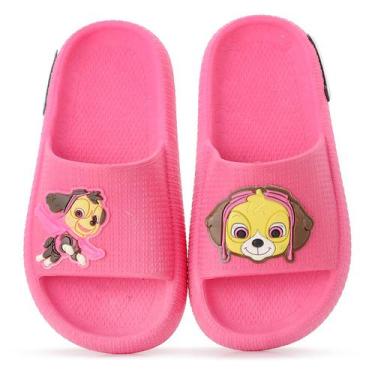 Imagem de Sandália Chinelo Infantil Patrulha Canina Slide Nuvem Menino e Menina 