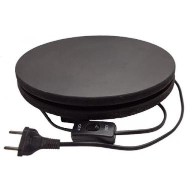 Imagem de Base Giratoria Preta Video 360 Mesa Rotativa De Produtos 220v Mdf - El