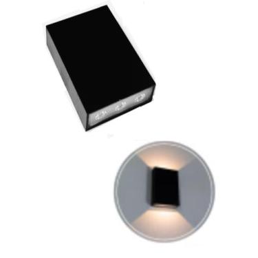 Imagem de Kit 2 Arandela Slim 2 facho fixo Parede Muro Externa + Led Incluso - A