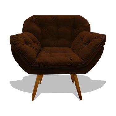 Imagem de Poltrona Miami Cadeira Pés Palitos Salão Escritorio Consultório Amamen