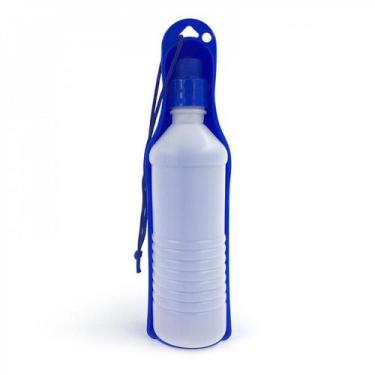 Imagem de Garrafa Bebedouro Portátil Cães Pet Viagem Passeio 500ml Dobrável - Ma