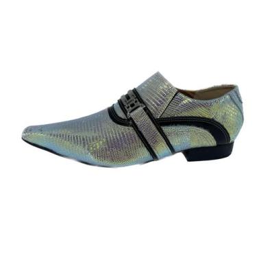 Imagem de Sapato Masculino Italiano Em Couro Camaleon Escamado Ref: D693 - ART S