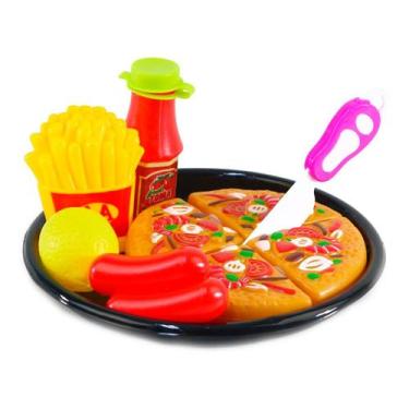 Imagem de Brinquedo Comidinha Hora Do Lanche Batatinha Pizza Salsicha - Ark Toys