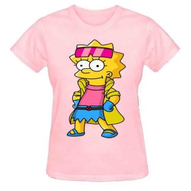 Imagem de Camisa Feminina Baby Look Lisa Simpson 100% Algodão - SEMPRENALUTA, Ro