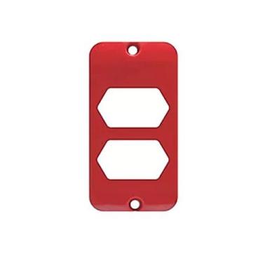 Imagem de Tampa Tomada Dupla Condulete 1/2 3/4 Vermelho Masster