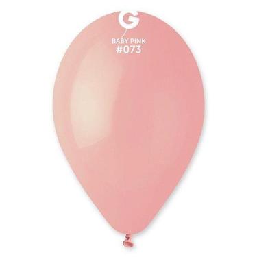 Imagem de Balão de Festa Látex Liso - Baby Pink (Rosa Bebê) 073 - Gemar - Rizzo,