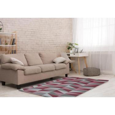 Imagem de Tapete Para Sala ou Quarto 1,50M x 1,32M Antiderrapante Miami Ladrilho