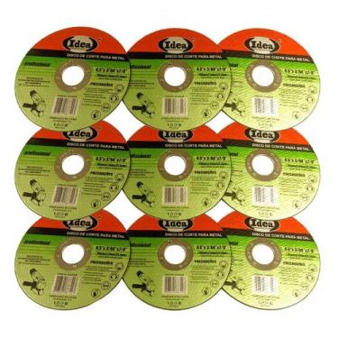 Imagem de 9 Discos De Corte Fino Para Metal 4.1/2 Pol. Esmerilhadeira - IDEIA-PR