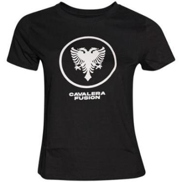 Imagem de CAMISETA CAVALERA SLIM ÁGUIA FUSION PRETA FEMININA-Feminino