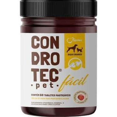 Imagem de Condrotec Suplemento Vitamínico 2,8 g 60 tabletes para Cães e Gatos - 