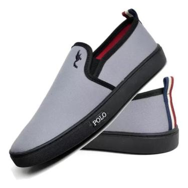 Imagem de Tênis Sapatenis Masculino Casual Slip On Iate - Polo BLu, Cinza, 40