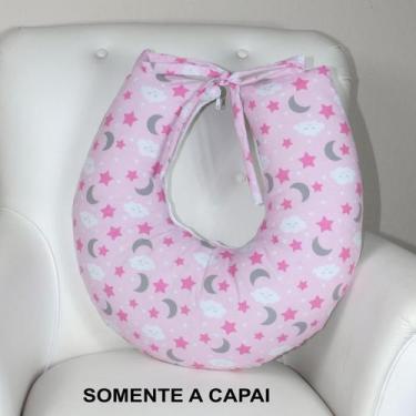 Imagem de Capa de Almofada Amamentação - Laura Baby, Soninho Rosa