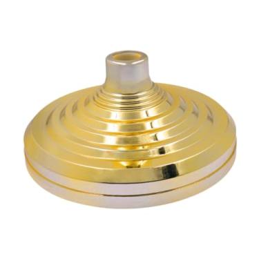 Imagem de Generic Base de suporte de chão para mastro de bandeira interno cor dourada para 3,3 cm 3,2 cm 2,8 cm de diâmetro acessório multiuso 30,5 x 12,7 cm base