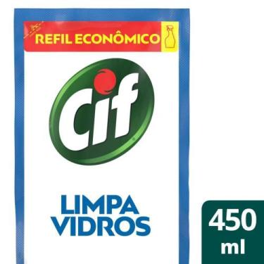 Imagem de Limpador Cif Limpa Vidros 450ml Refil Econômico
