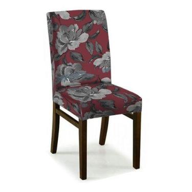 Imagem de 08 Capas Cadeira Jantar Malha Gel Com Elástico Estampadas - Campari, E