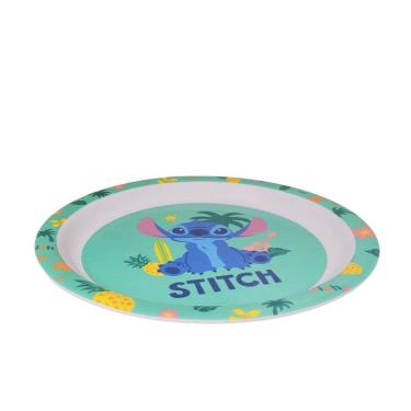 Imagem de Prato Refeição Infantil Melamina 21cm Stitch Disney - Tuut