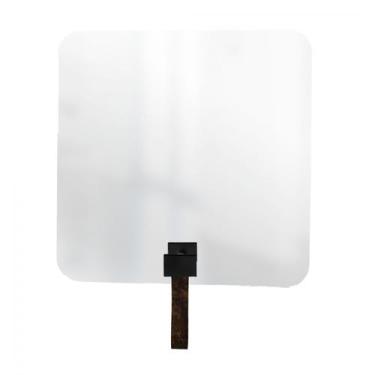 Imagem de Espelho Funcional Hook Preta Alça Rajada 50x50 Cm Quadrado - e2g Desig