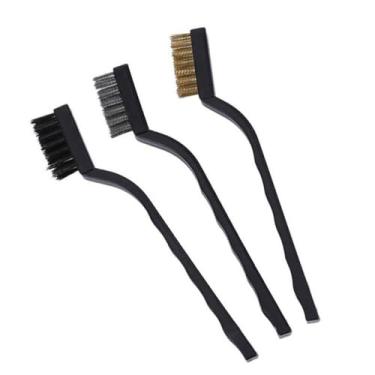 Imagem de 1/3pcs Escova de Latão de Arame 170mm Escovas Micro Aço Latão Removedor de Ferrugem Tinta Remover Metal Esfregar Polimento Escova de Rebarbação, 3pcs, 1