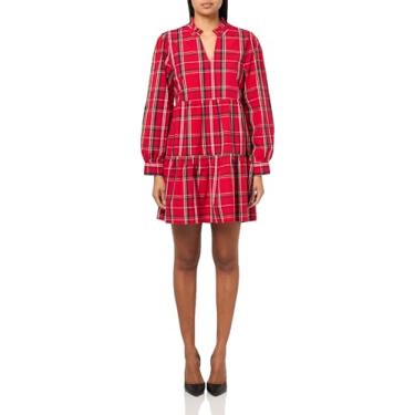 Imagem de Mud Pie Vestido feminino xadrez Shannon, Vermelho, M