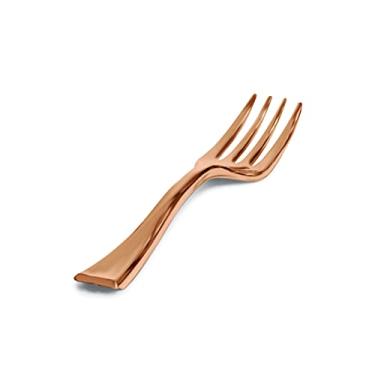 Imagem de Mini Garfo Linha Rose Premium Silver Plastic