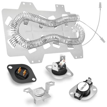 Imagem de Elemento de aquecimento DC47-00019A atualizado para secador Samsung, adequado para peças de secadora DV40J3000EW/A2 DV42H5000EW/A3 DVE50M7450W/A3, inclui DC96-00887A, DC47-00016A, DC47-00018A e DC32-0